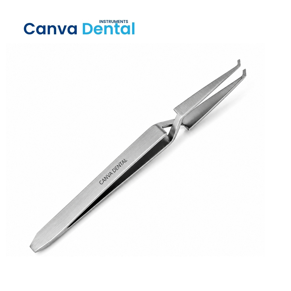 Bracket Holder Dental orthodontic tweezers locking non-locking bracket seating bonding procedure