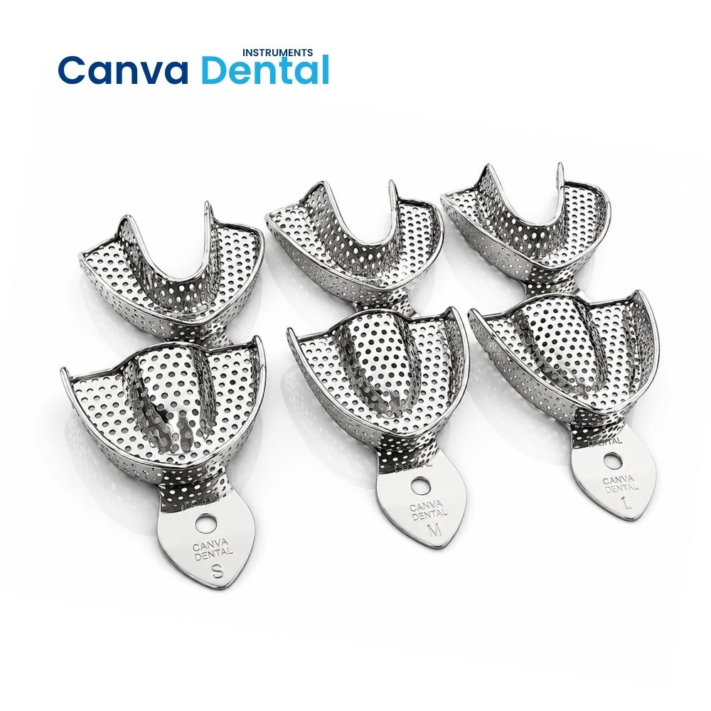 Impression tray stainless steel dental upper lower arch Pakistan